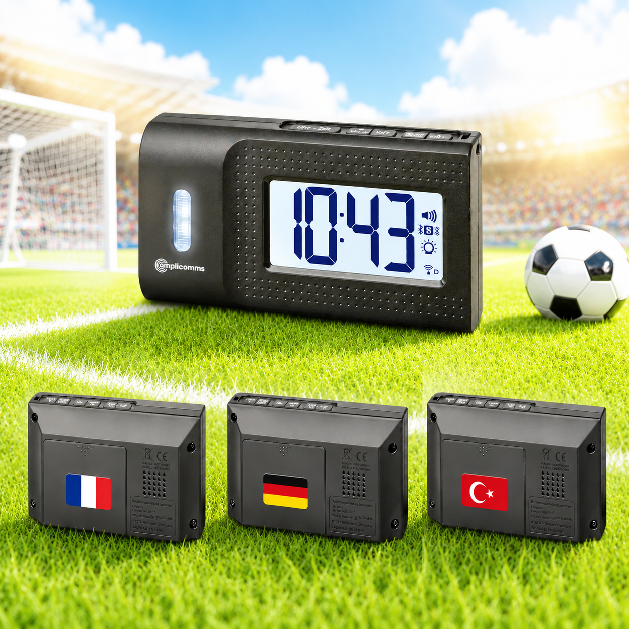 TCL250 Reise-Funkwecker mit Vibrationsalarm
